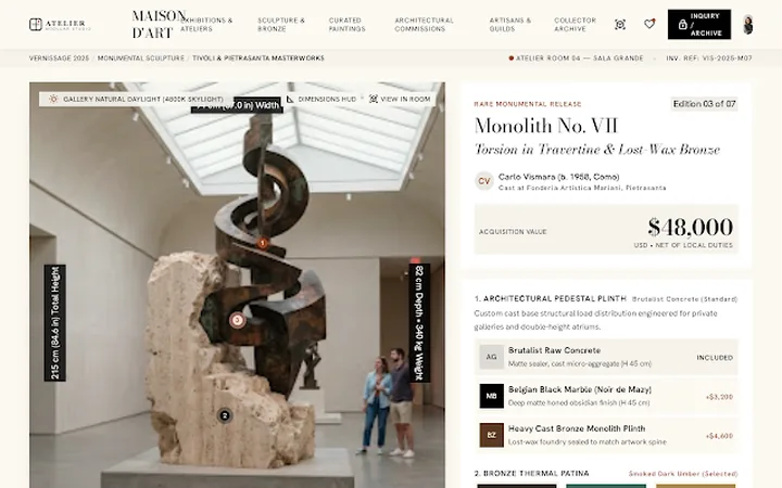 Sculpture edition product page template